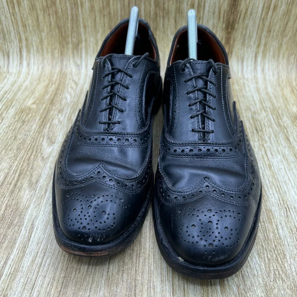 Allen Edmonds McAllister Men's Size 10.5 D Black Oxford Wingtip Brogue 6205
